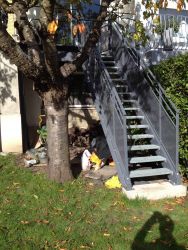 thermo laqué galvanisé escalier